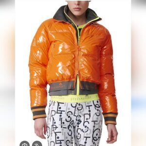 NWT STELLA MCCARTNEY X ADIDAS | Stellasport Supora Bomber Jacket Orange Sz S
